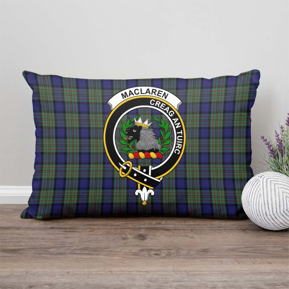 MacLaren Tartan Pillow Cover with Family Crest Rectangle Pillow Cover - Tartanvibesclothing