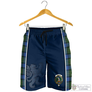 MacLaren Ancient Tartan Men's Shorts with Family Crest and Lion Rampant Vibes Sport Style