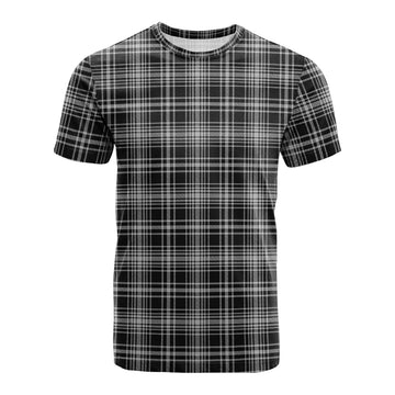MacLean Black and White Tartan T-Shirt