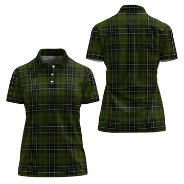 MacLean Hunting Tartan Polo Shirt For Women