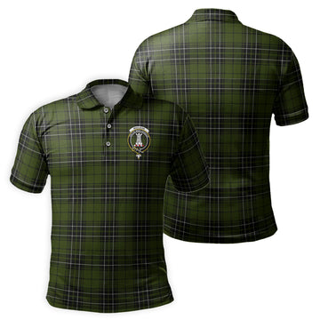 MacLean Hunting Tartan Men's Polo Shirt with Family Crest