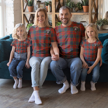 MacLean of Duart Ancient Tartan T-Shirt with Family Crest