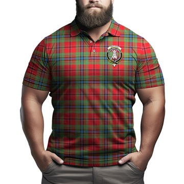 MacLean of Duart Modern Tartan Men's Polo Shirt with Family Crest