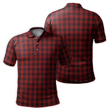 MacLeod Black and Red Tartan Mens Polo Shirt