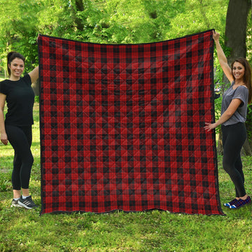 MacLeod Black and Red Tartan Quilt