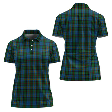 MacLeod Green Tartan Polo Shirt For Women