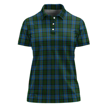 MacLeod Green Tartan Polo Shirt For Women