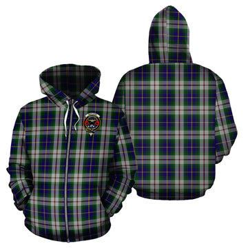 MacLeod Of Californian Tartan Hoodie with Family Crest