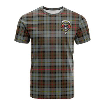 MacLeod of Harris Weathered Tartan T-Shirt with Family Crest