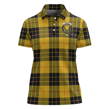 MacLeod of Lewis Ancient Tartan Polo Shirt with Family Crest For Women