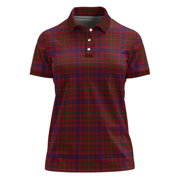MacLeod Red Tartan Polo Shirt For Women