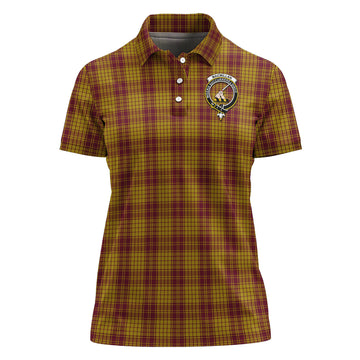 MacMillan Dress Tartan Polo Shirt with Family Crest For Women