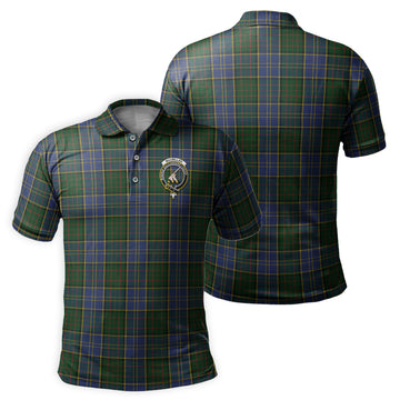 MacMillan Hunting Tartan Men's Polo Shirt with Family Crest