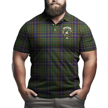 MacMillan Hunting Modern Tartan Men's Polo Shirt with Family Crest