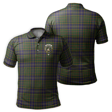 MacMillan Hunting Modern Tartan Men's Polo Shirt with Family Crest