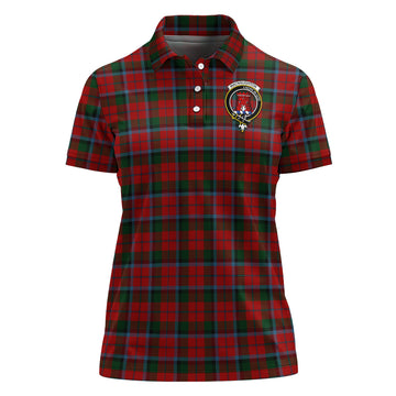 MacNaughton Tartan Polo Shirt with Family Crest For Women