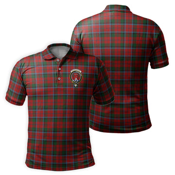 MacNaughton Tartan Men's Polo Shirt with Family Crest