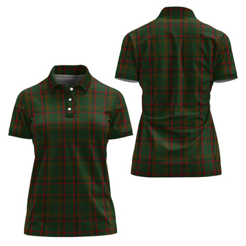 Macnaughton Hunting Tartan Polo Shirt For Women