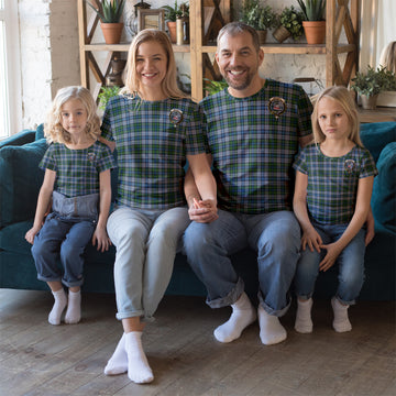 MacNeil Dress Tartan T-Shirt with Family Crest