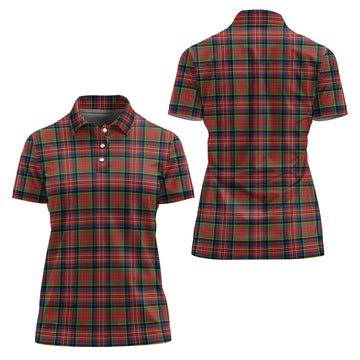 MacPherson Ancient Tartan Polo Shirt For Women