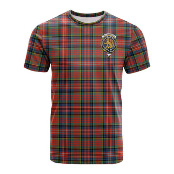 MacPherson Ancient Tartan T-Shirt with Family Crest