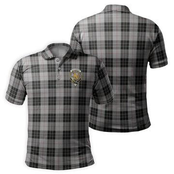 MacPherson Dress Tartan Men's Polo Shirt with Family Crest