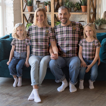 MacPherson Dress Ancient Tartan T-Shirt with Family Crest