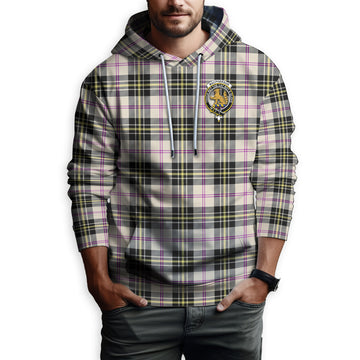 MacPherson Dress Ancient Tartan Hoodie with Family Crest