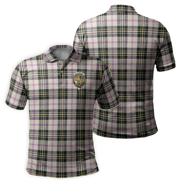 MacPherson Dress Ancient Tartan Men's Polo Shirt with Family Crest