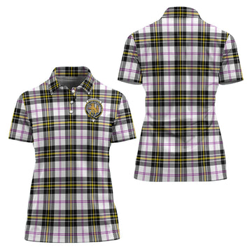 MacPherson Dress Modern Tartan Polo Shirt with Family Crest For Women