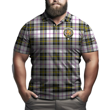 MacPherson Dress Modern Tartan Men's Polo Shirt with Family Crest