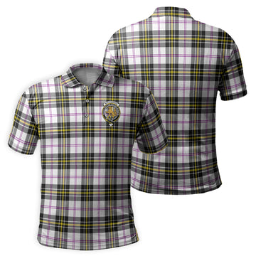 MacPherson Dress Modern Tartan Men's Polo Shirt with Family Crest