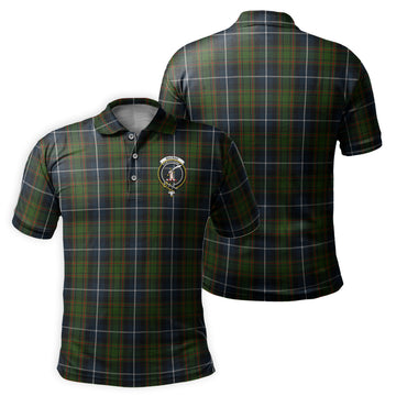 MacRae Hunting Tartan Men's Polo Shirt with Family Crest