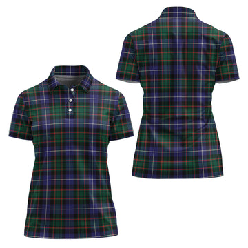MacRae Hunting Modern Tartan Polo Shirt For Women