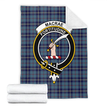 MacRae of America Tartan Blanket with Family Crest