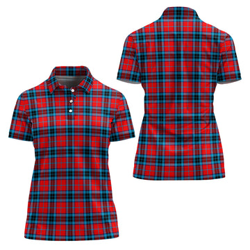 MacTavish Modern Tartan Polo Shirt For Women