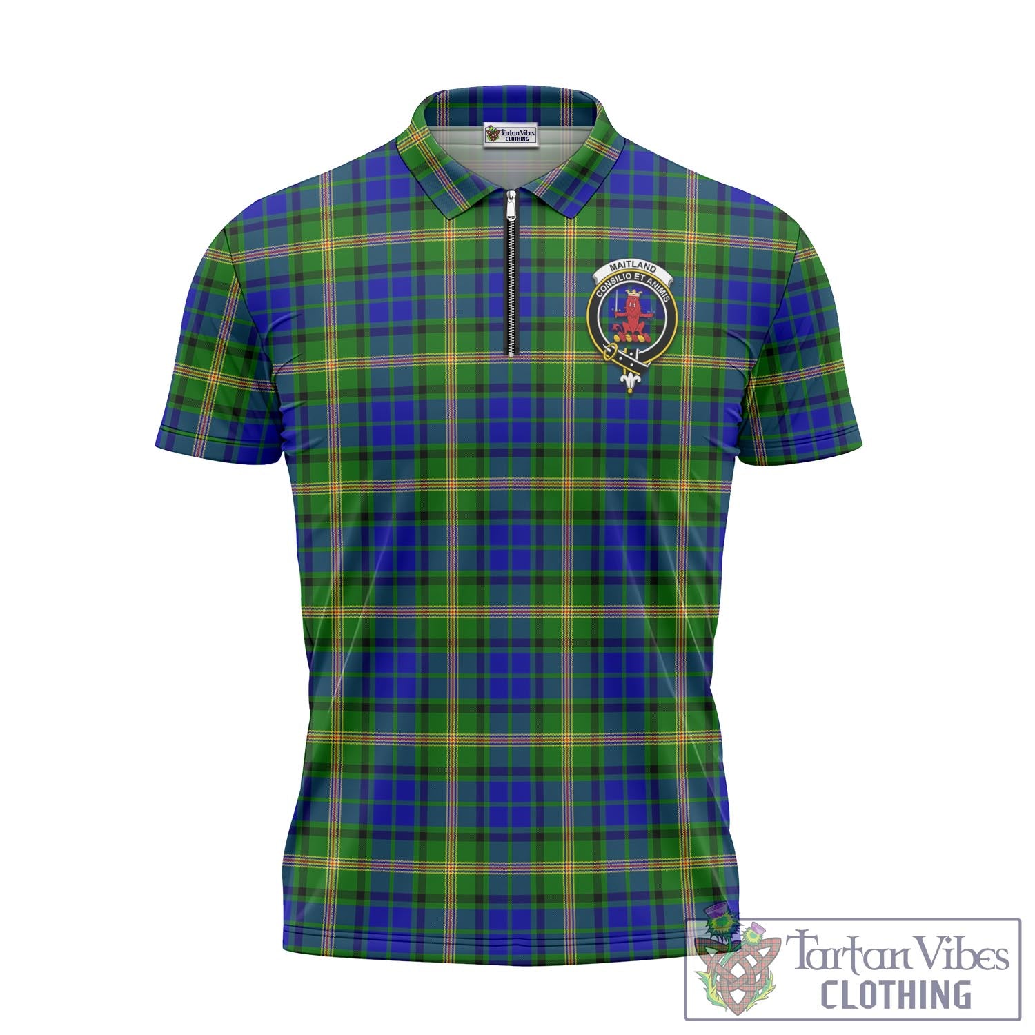 Maitland Tartan Polo Shirt - Royal Coat Of Arms Style