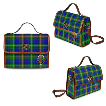 Maitland Tartan Waterproof Canvas Bag with Family Crest