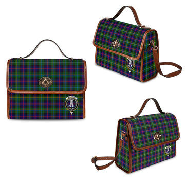 Malcolm Tartan Waterproof Canvas Bag with Family Crest
