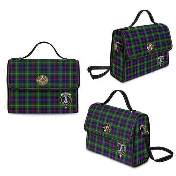 Malcolm Tartan Waterproof Canvas Bag with Family Crest