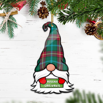 Manitoba Province Canada Gnome Christmas Ornament with His Tartan Christmas Hat