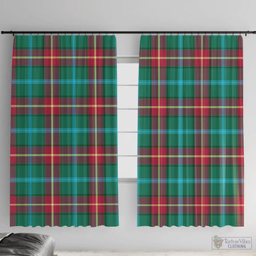 Manitoba Province Canada Tartan Window Curtain
