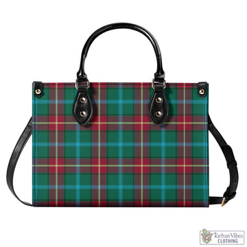Manitoba Province Canada Tartan Luxury Leather Handbags