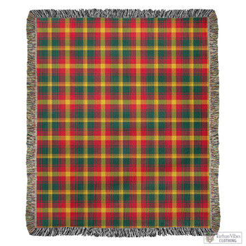 Maple Leaf Canada Tartan Woven Blanket