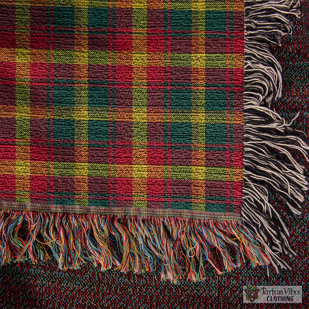 Tartan Vibes Clothing Maple Leaf Canada Tartan Woven Blanket