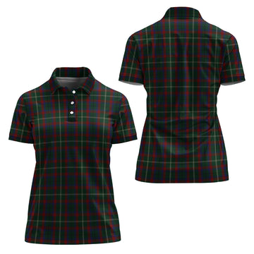 Mayo County Ireland Tartan Polo Shirt For Women