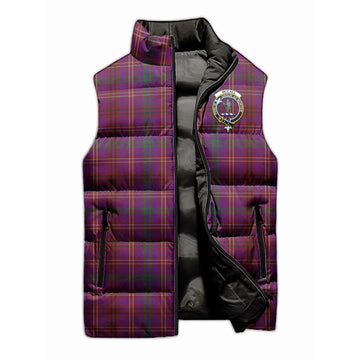 McCall (Caithness) Tartan Sleeveless Puffer Jacket with Family Crest