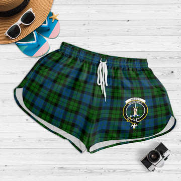 McCoy Tartan Womens Shorts with Family Crest