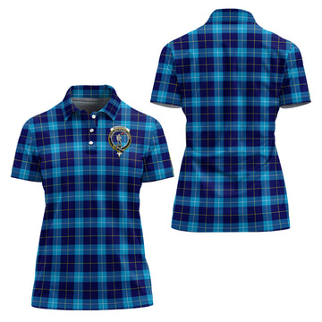 McKerrell Tartan Polo Shirt with Family Crest For Women