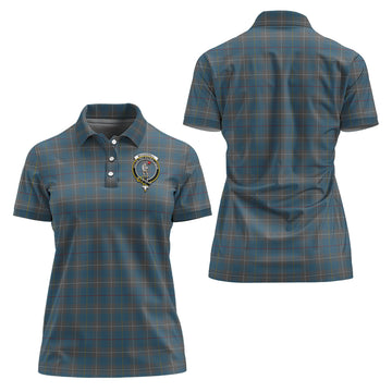 McKerrell of Hillhouse Dress Tartan Polo Shirt with Family Crest For Women